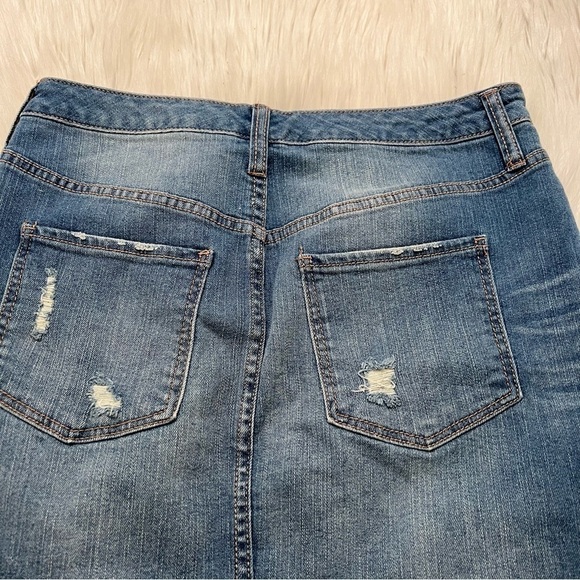 Mossimo Supply Co. Mini Cut Off Denim Skirt - Picture 7 of 9